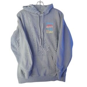 Ocean Drive Hoodie Women Small Blue Jamaican Me Crazy New Jersey Graphic 1995‎